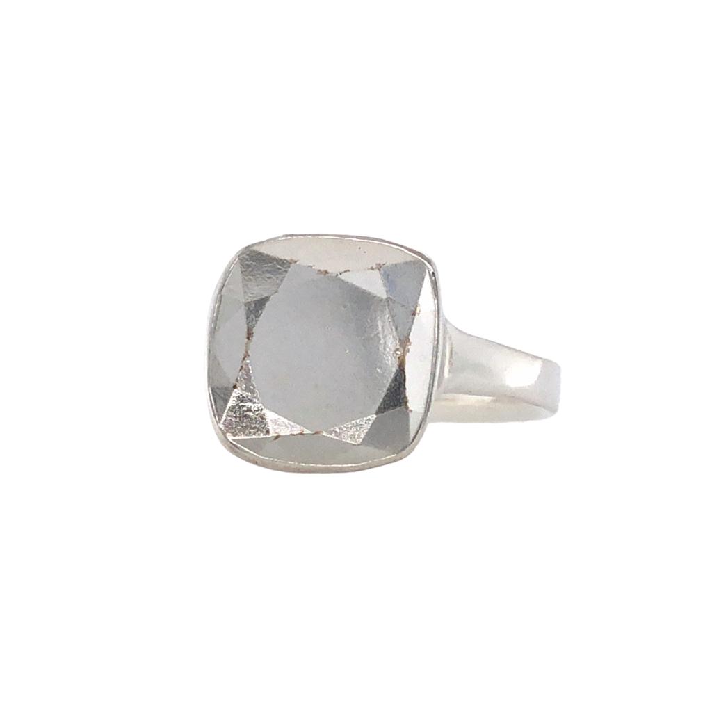 Deco Square Inverse Facet Ring -  Louise Fischer