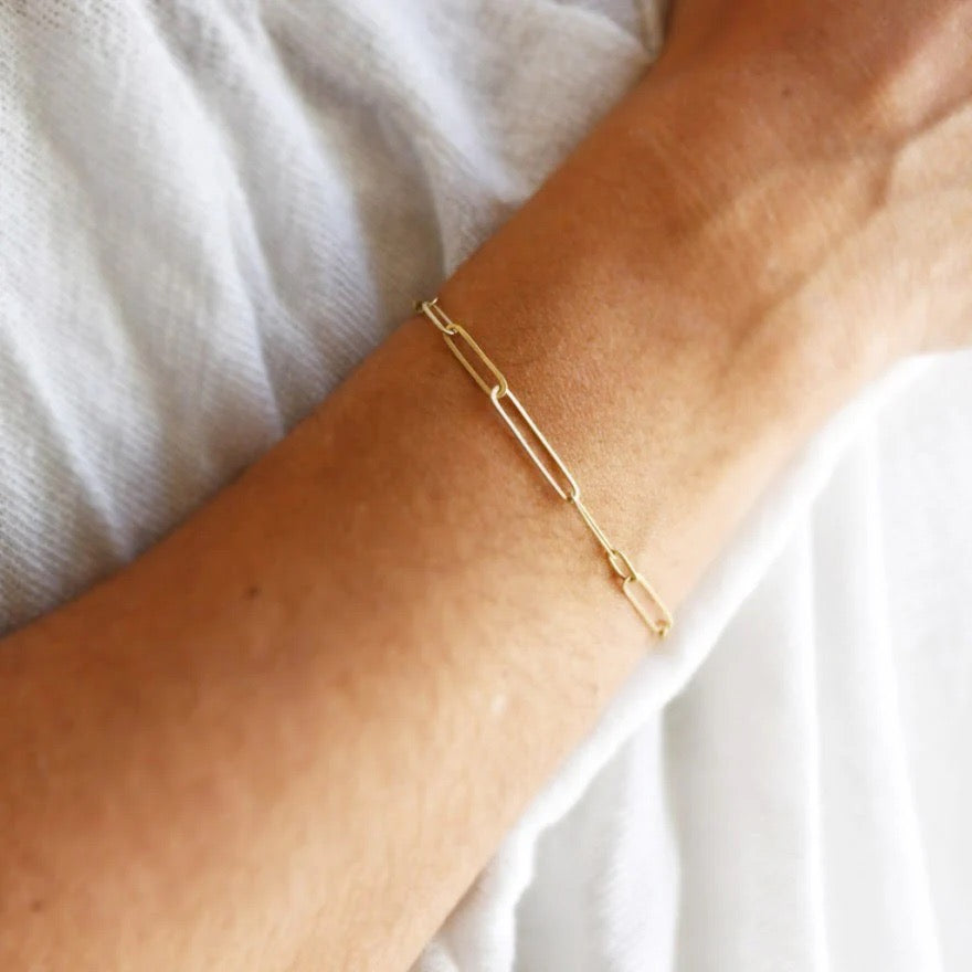 Ovalong Gold Bracelet - Carla Caruso