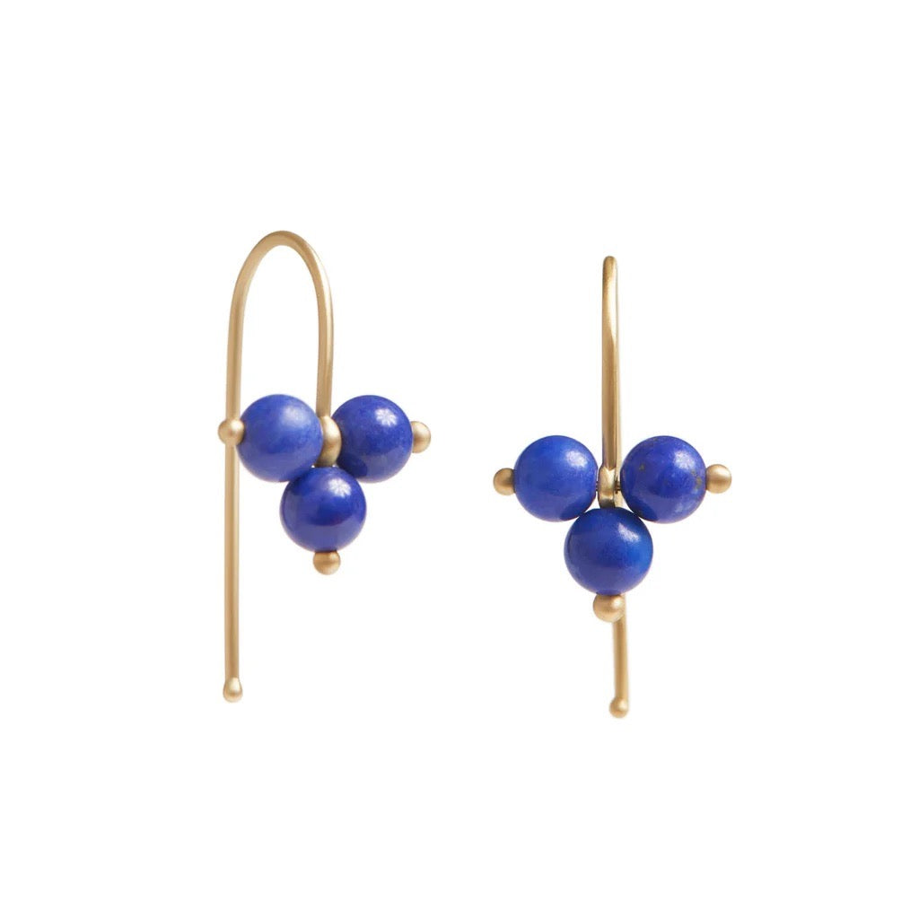 Trinity Gemstone & Gold Earrings - Carla Caruso