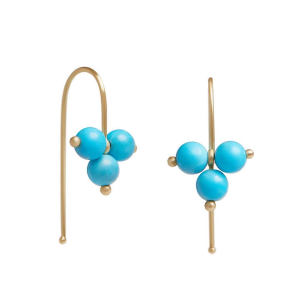 Trinity Gemstone & Gold Earrings - Carla Caruso