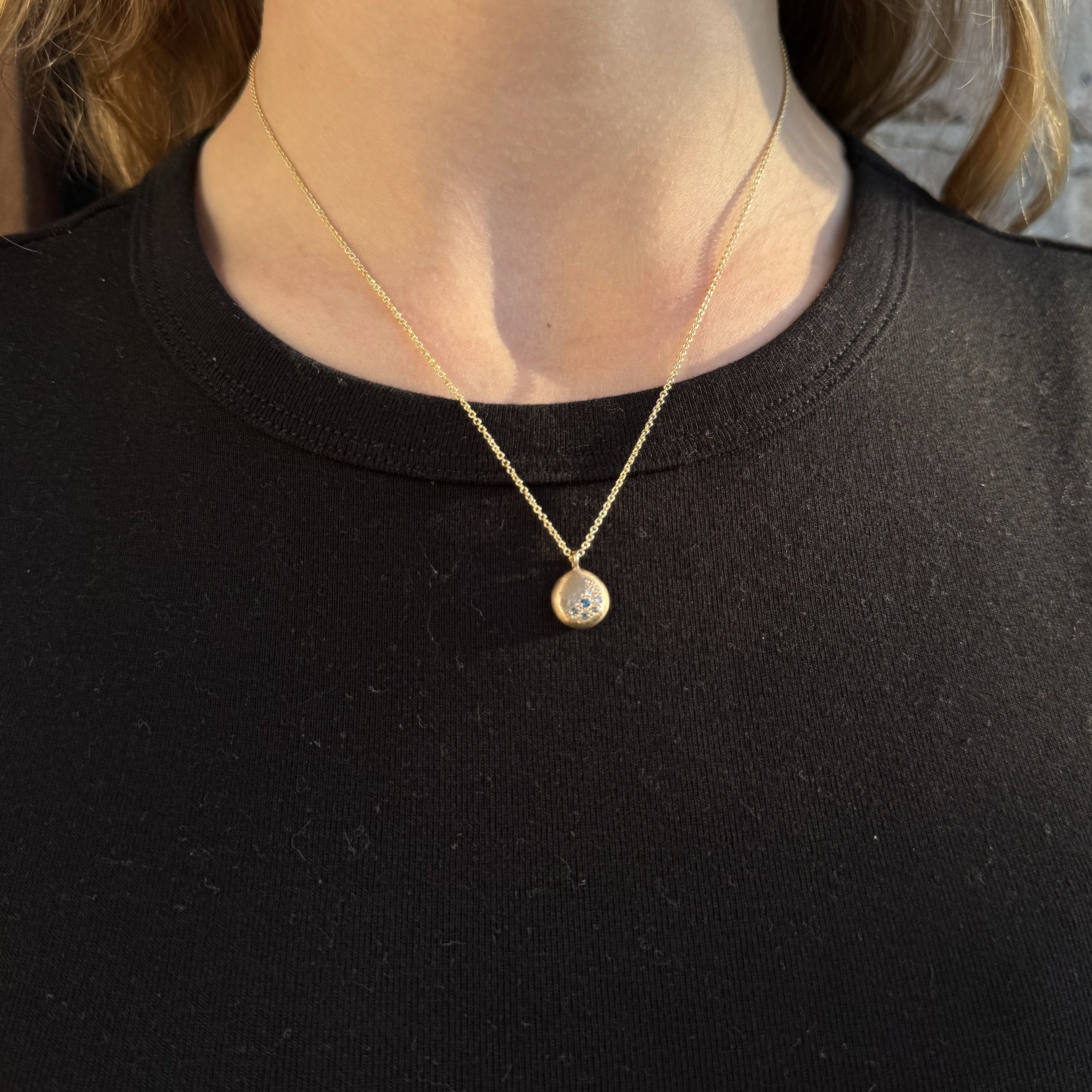 Gold Glimmer Pendant Necklace -  Katheryn Leopoldseder