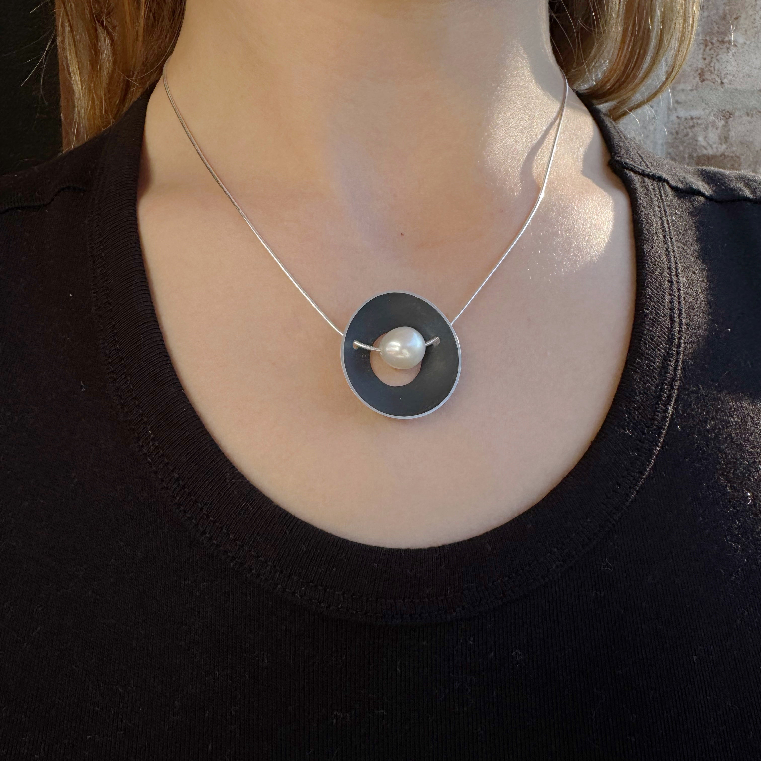 Periwinkle Pearl Necklace -  Katheryn Leopoldseder