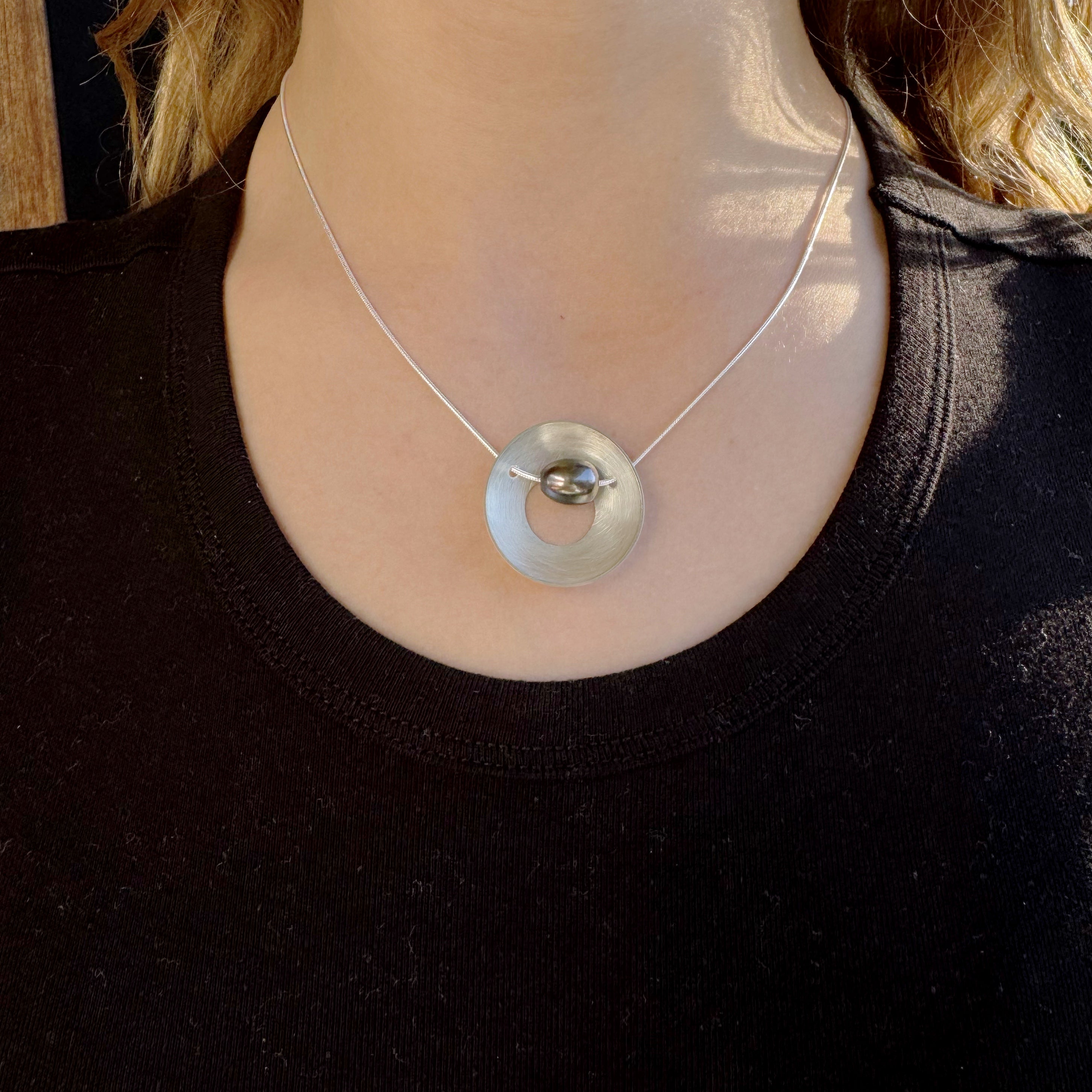 Periwinkle Pearl Necklace -  Katheryn Leopoldseder