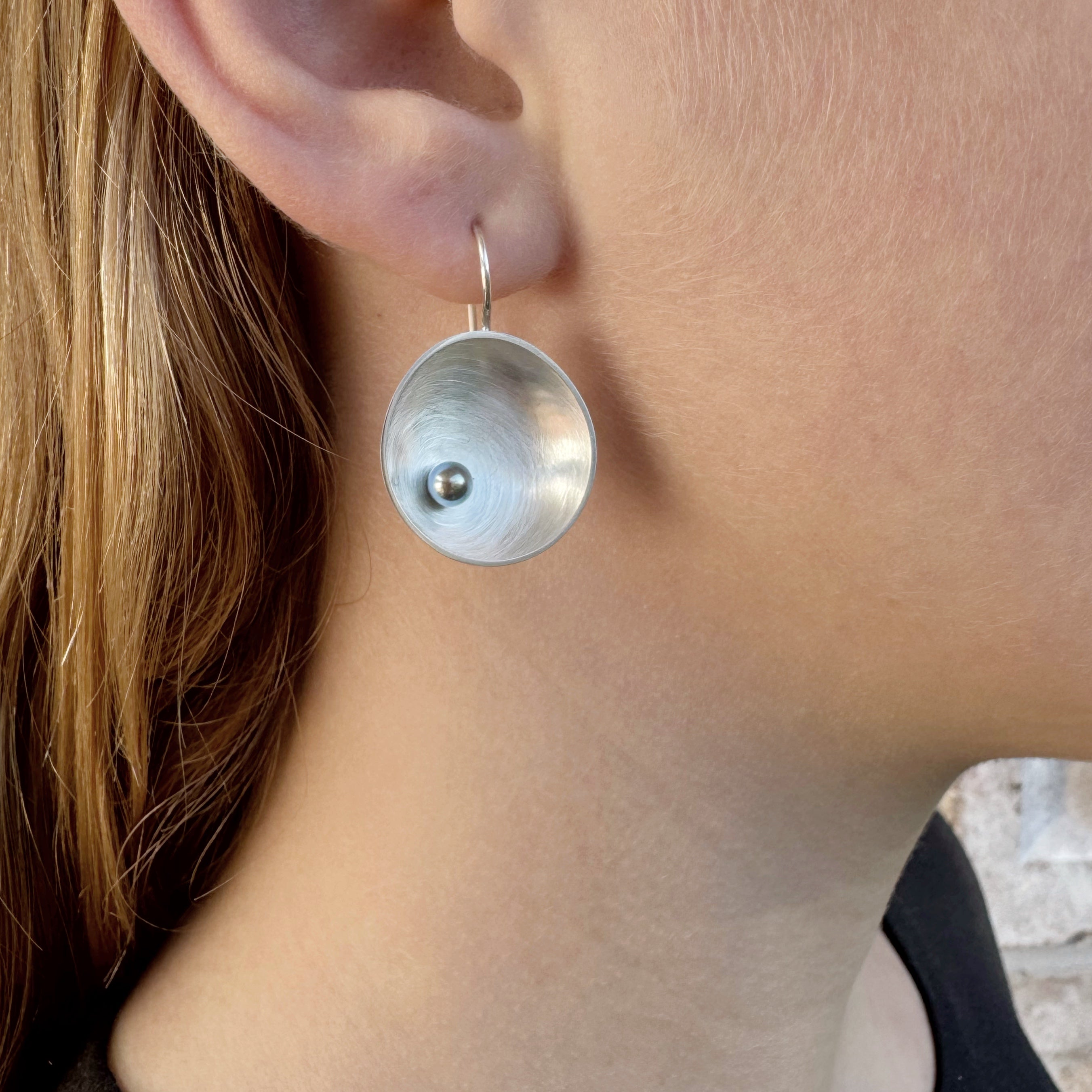 Small Sea Dish Earrings -  Katheryn Leopoldseder