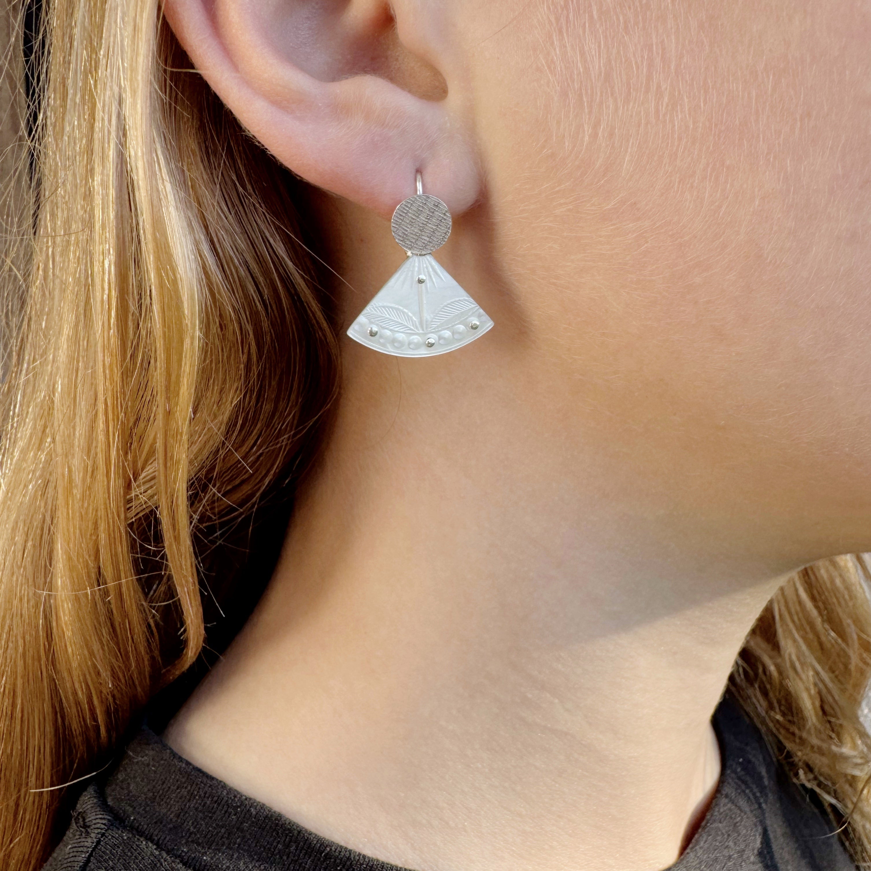 Fantail Silver Earrings - Cynthia Nge