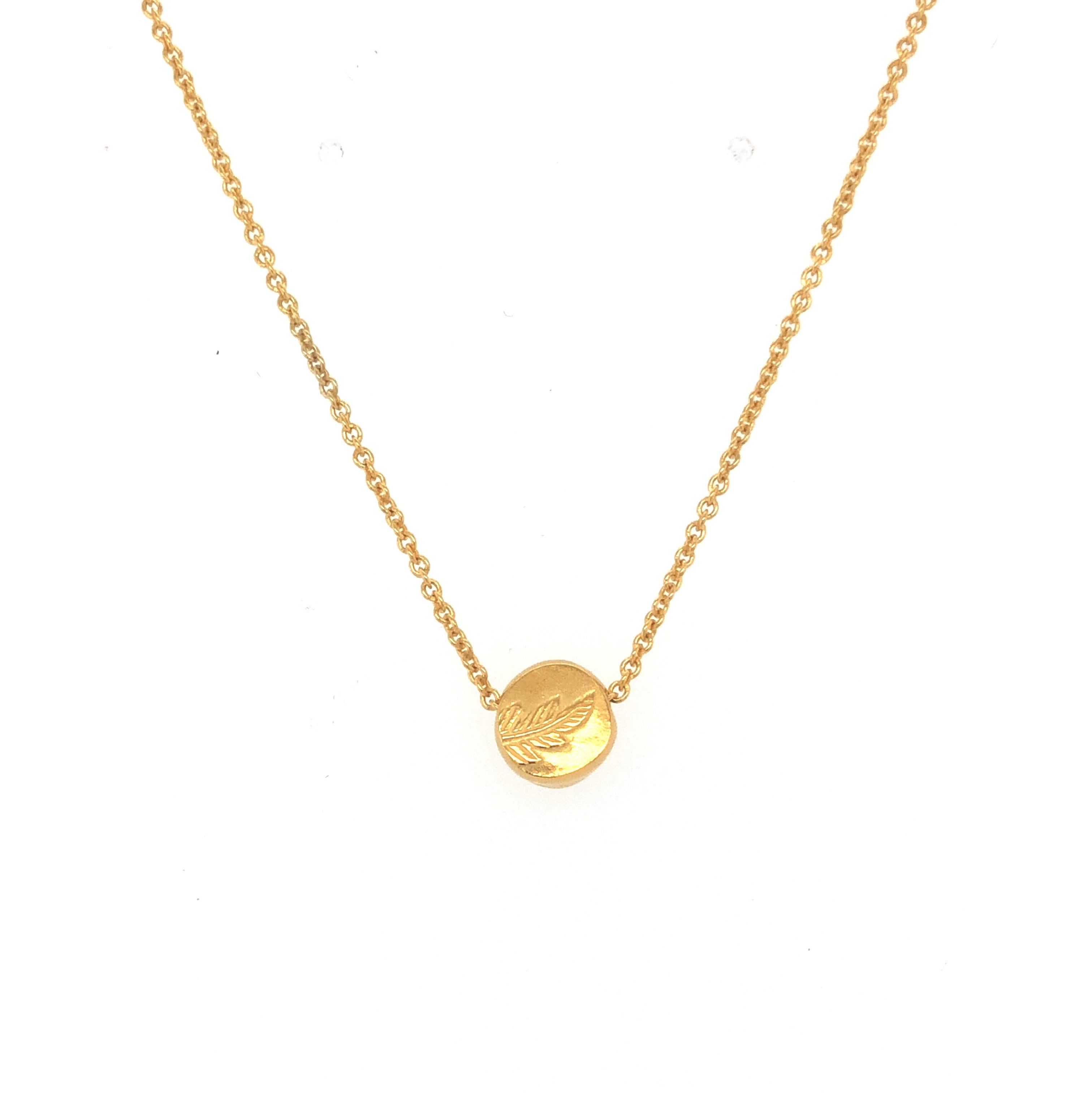 Golden Pebble Necklace - Cynthia Nge