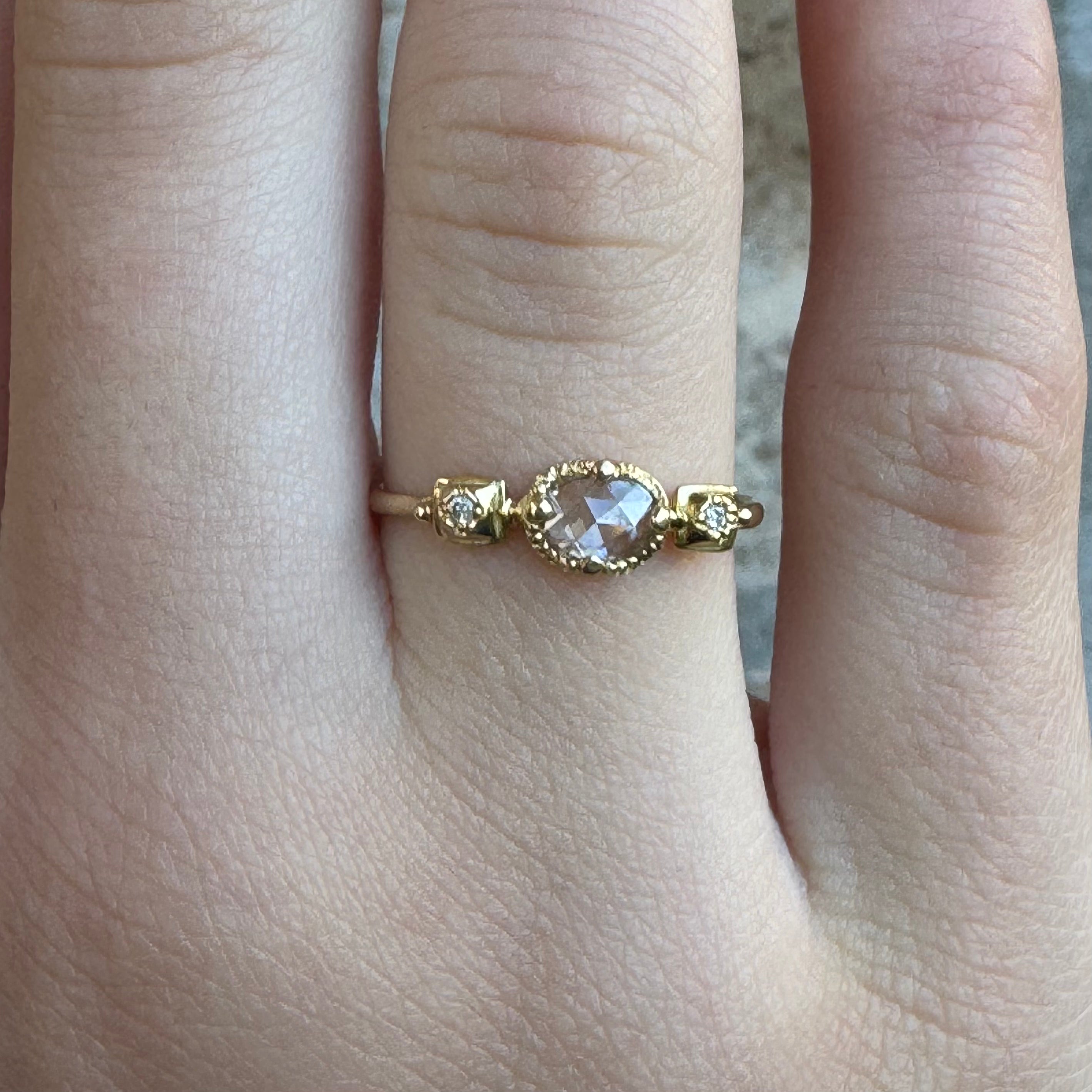 Oval Diamond Ring - Rusty Thought