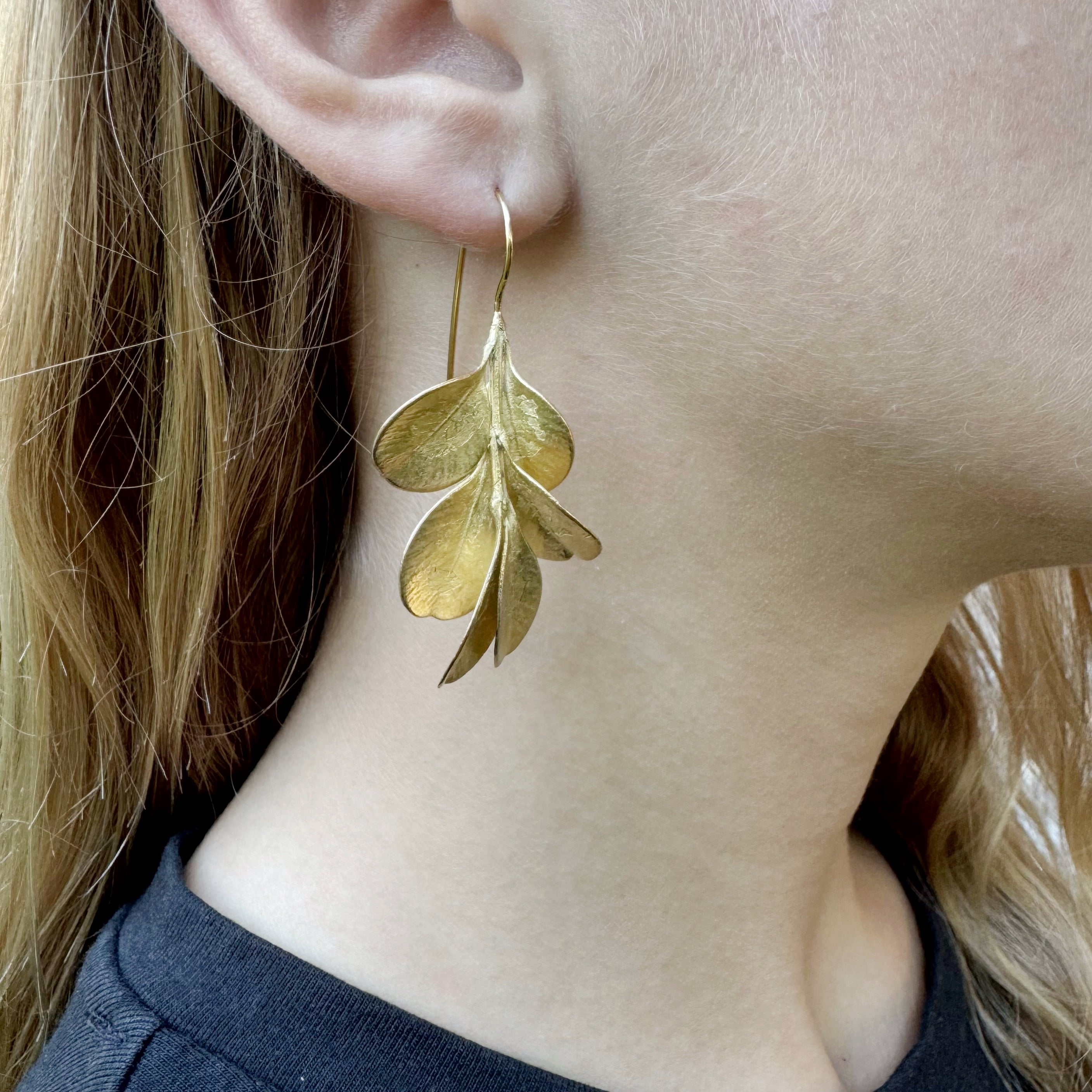 Box Bush Gold Plated Earrings - Anja Jagsch