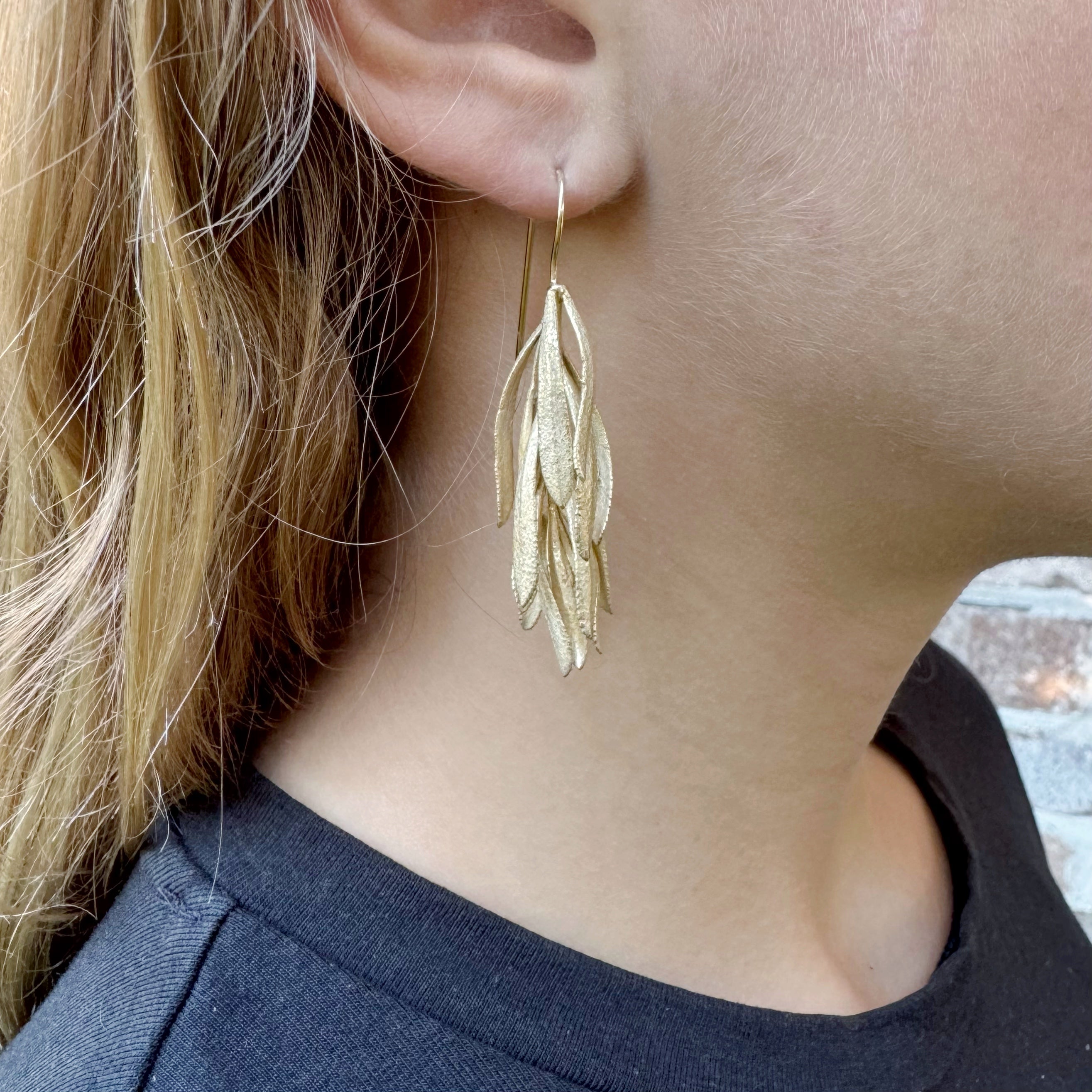 Myoporum Gold Plated Earrings - Anja Jagsch