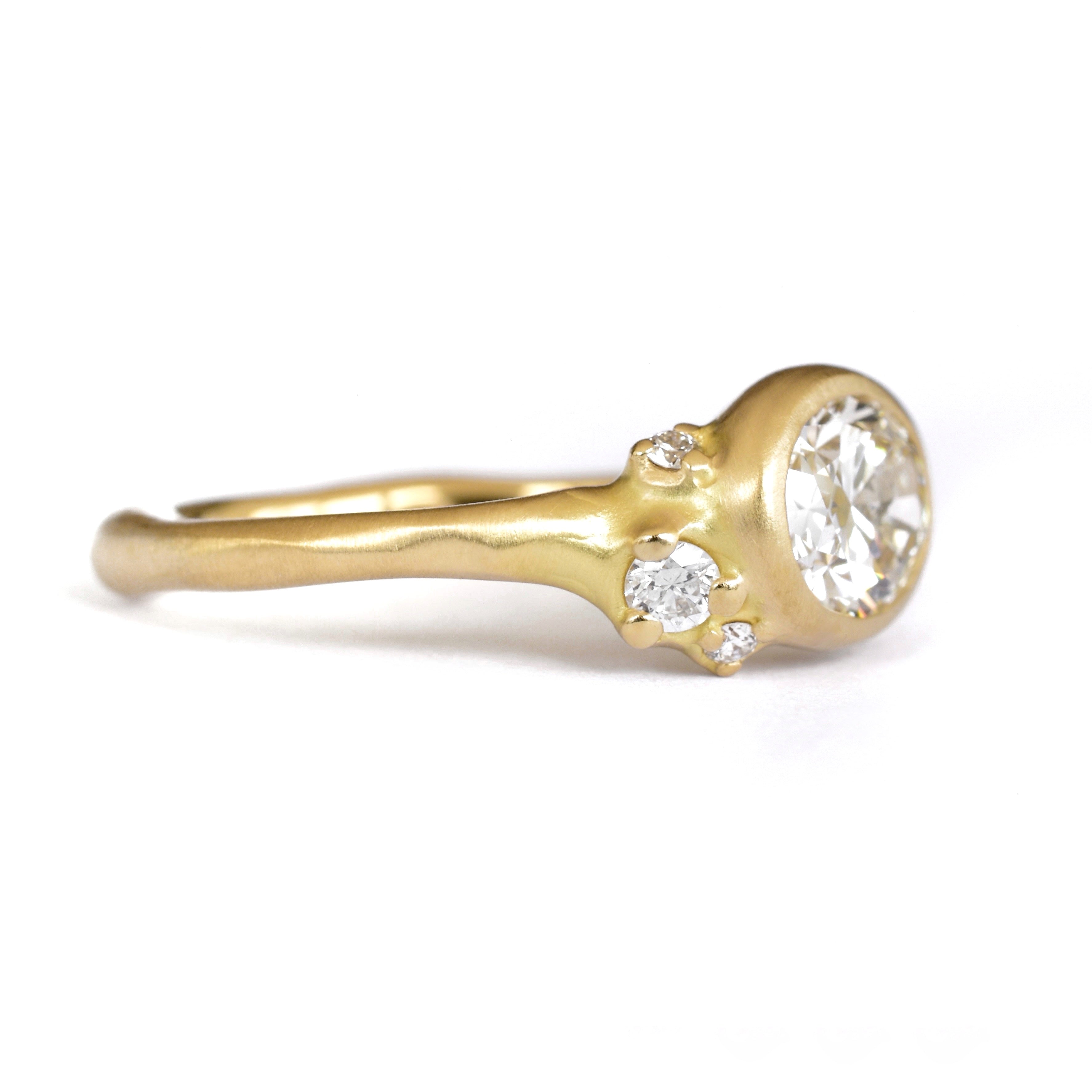 Oval Cluster Tideworn Diamond (Lab Grown) Ring - Johnny Ninos