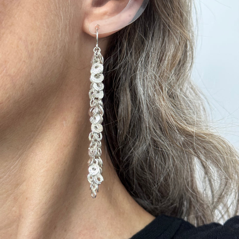 Melt and Fuse Goddess Long Earrings  - Virginia Sprague