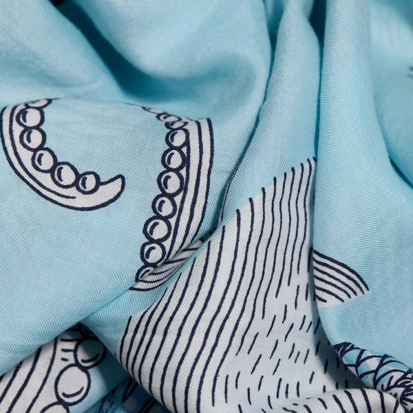 Poseidon Scarf in Turquoise - Inoui Editions
