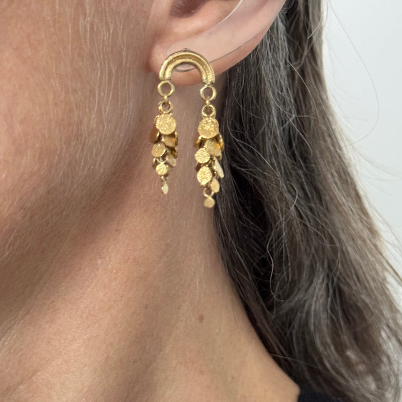 Sun Shower Gold Earrings - Virginia Sprague