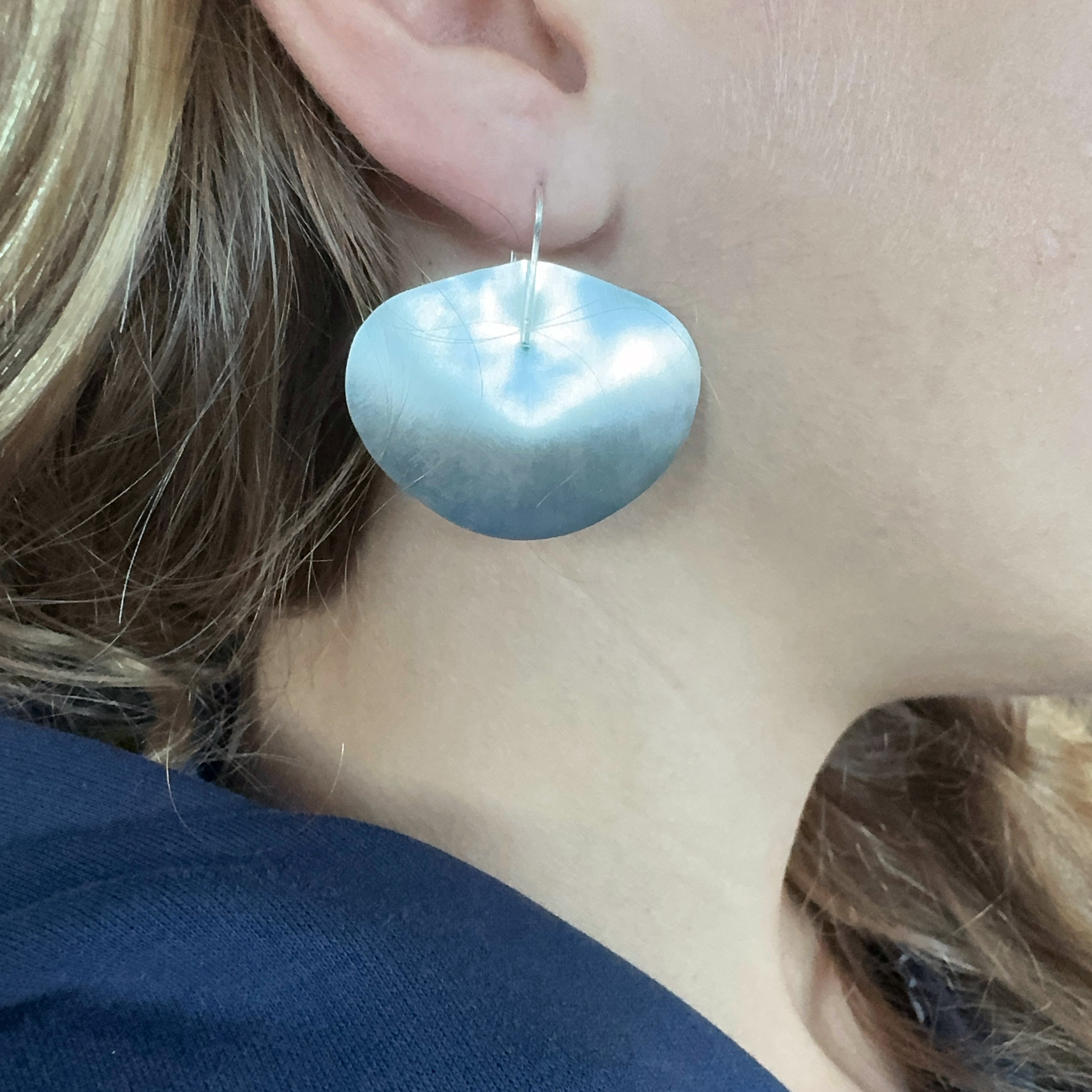 Happa Eucalyptus Silver Dollar Earrings - Kaoru Rogers