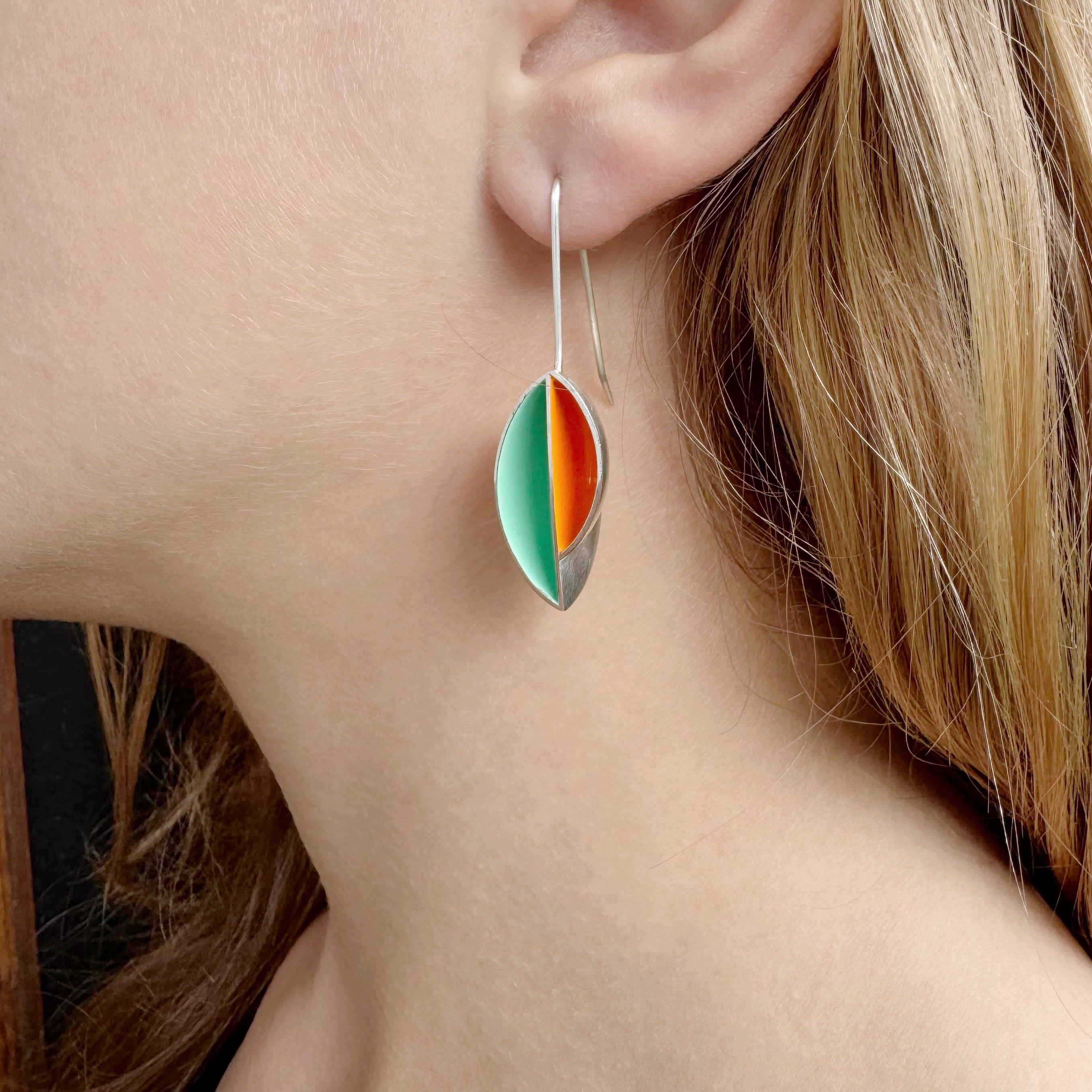 Uneven Pod Earrings - Jo Hawley