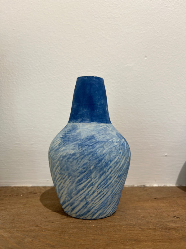 Small blue textured vessel - Chrystie Longworth