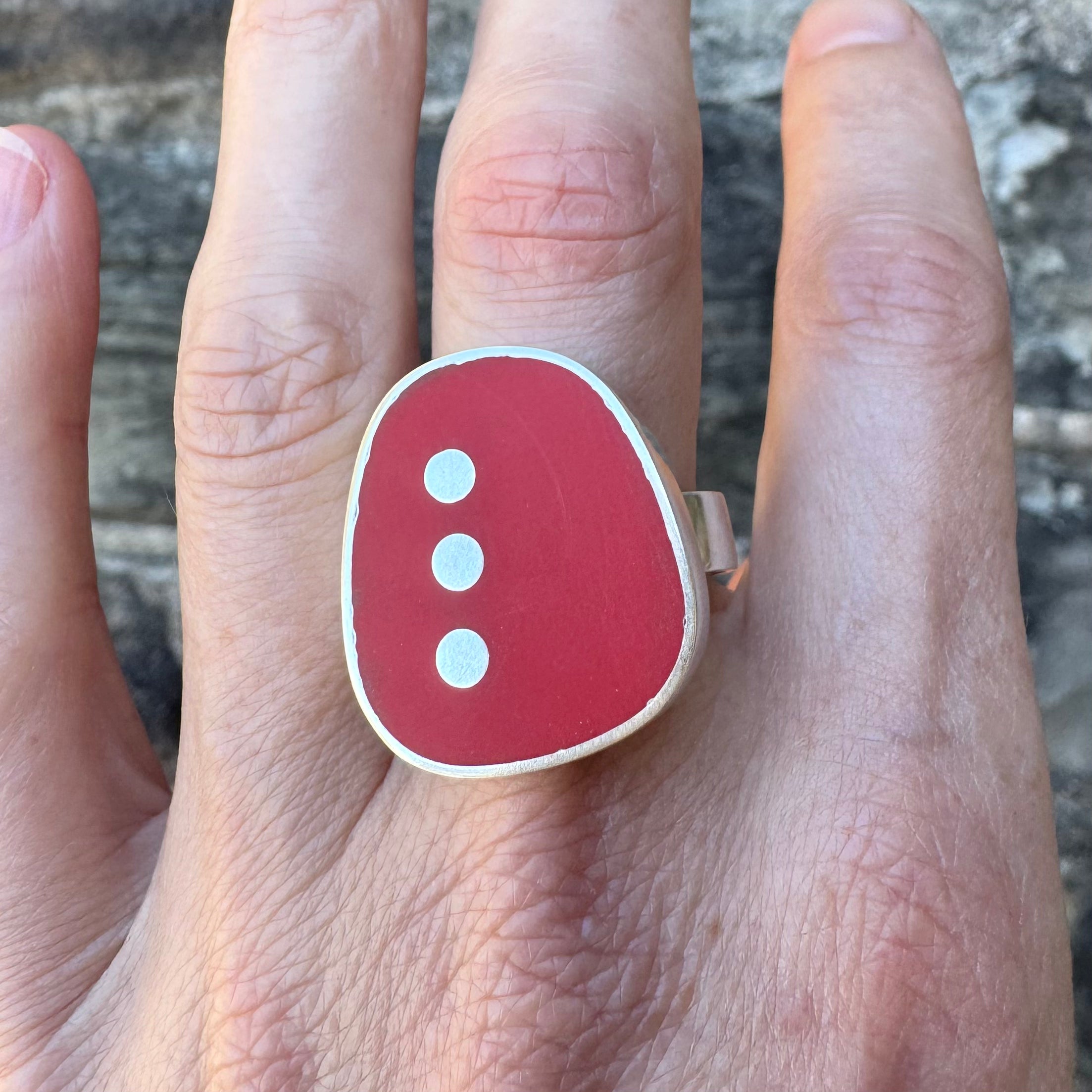 Three Dot Large Ring - Christine Battocchio
