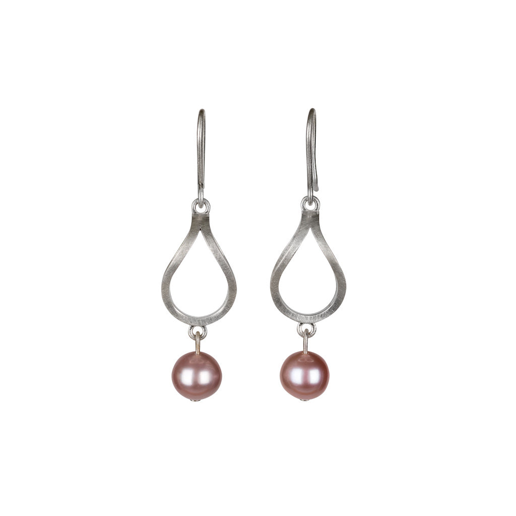 Illusions Silver & Pearl Earrings - Kate Alterio