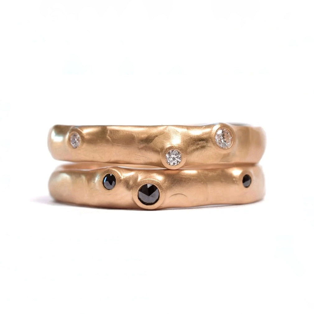 Medium Organic with Diamonds Band - Johnny Ninos