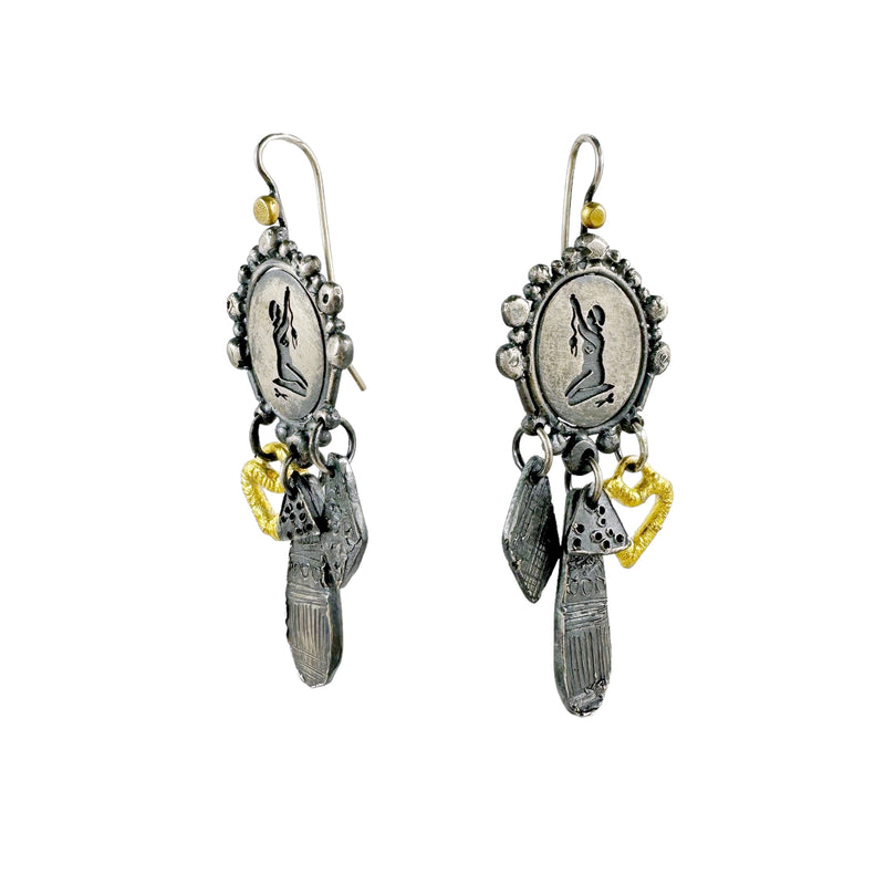 Heroine's Tools Silver & Gold Earrings - Romy Mittelman