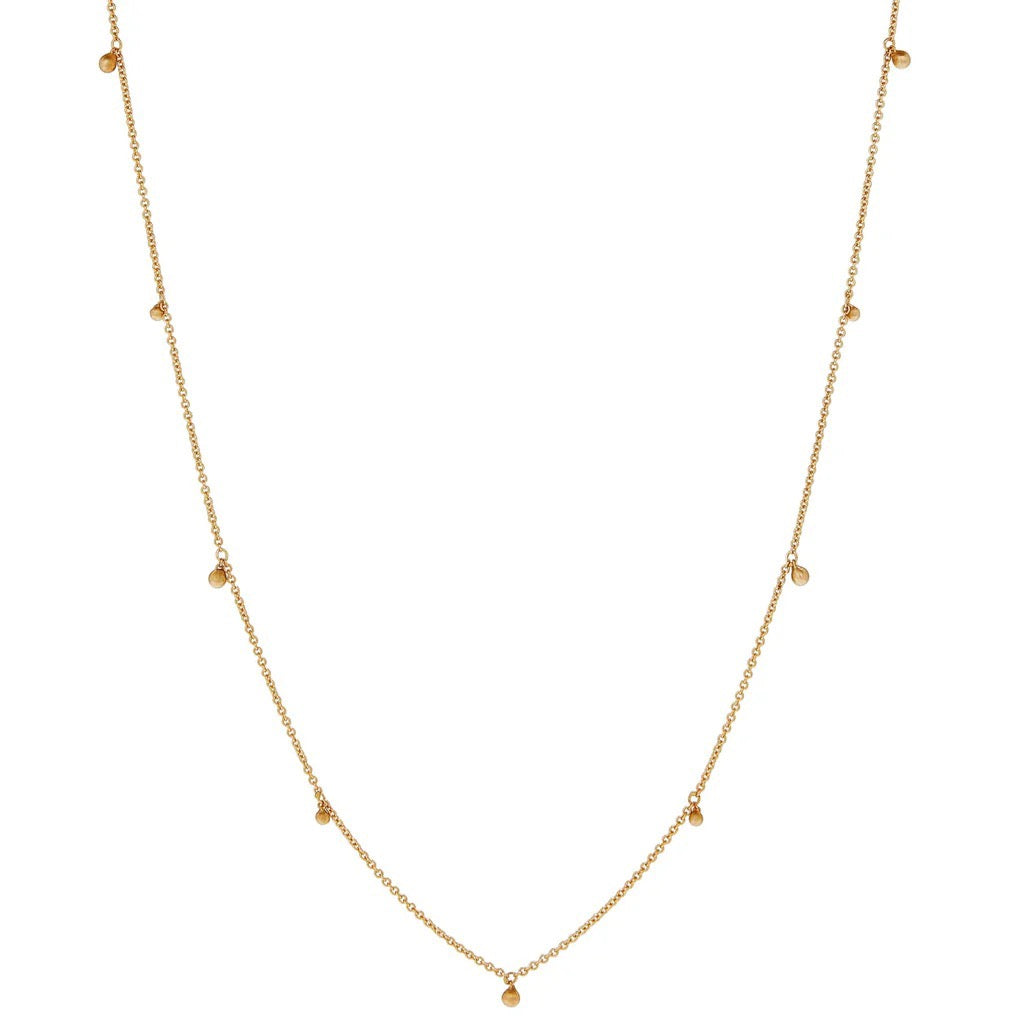 Spaced Bubble Necklace in 14ct gold - Carla Caruso
