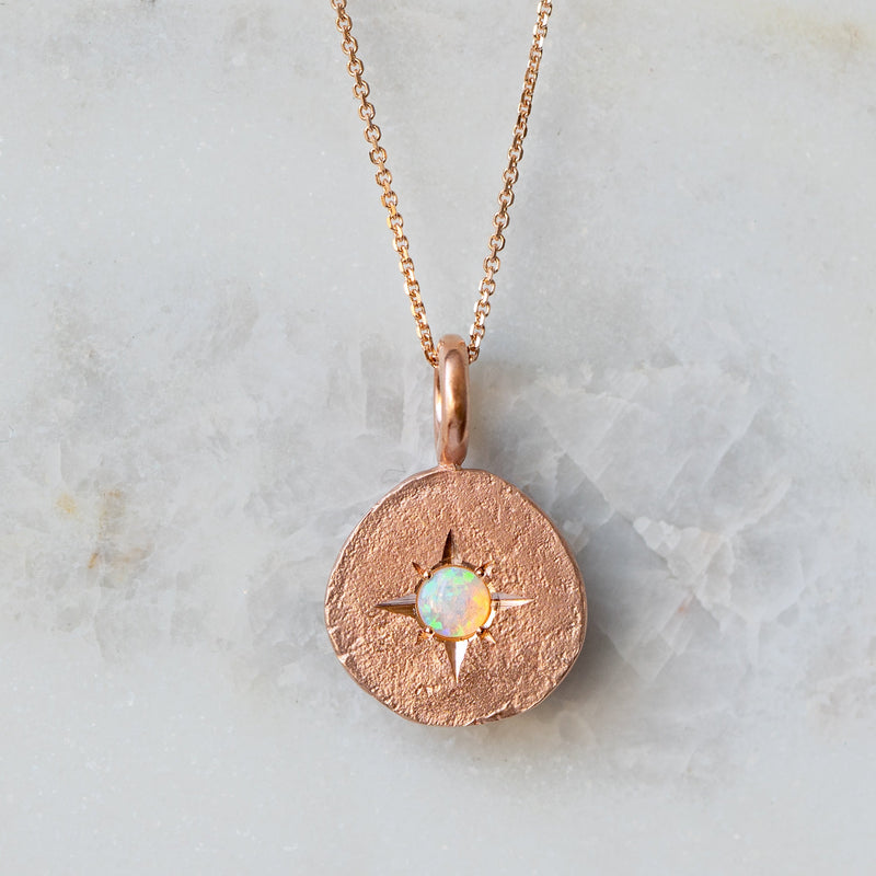 Opal Star Disc Necklace - Sarah Gardner