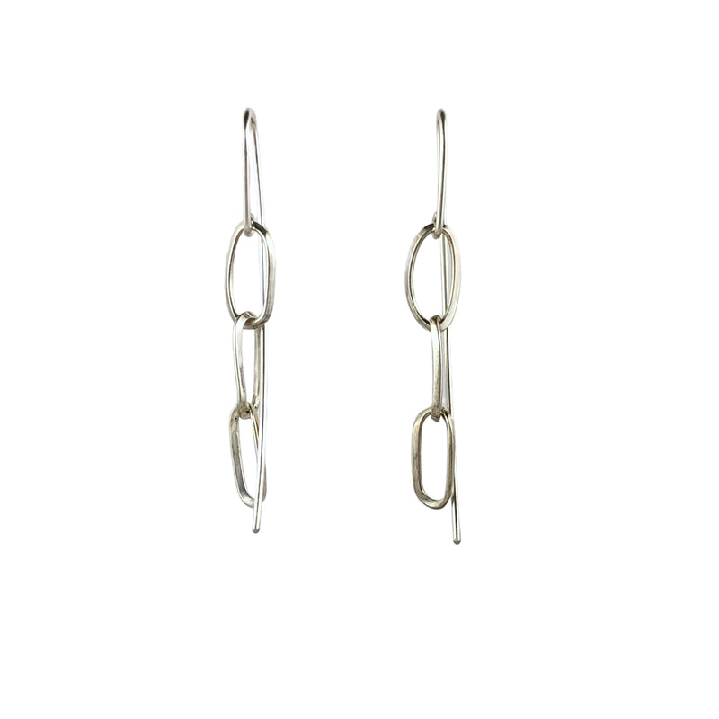 Sundance Short Silver Earrings - Leah Abercrombie