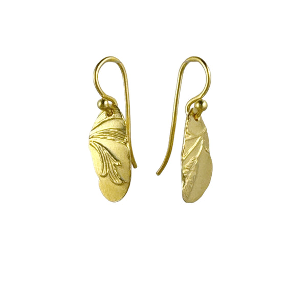 Medium Golden Keepsake Earrings - Cynthia Nge