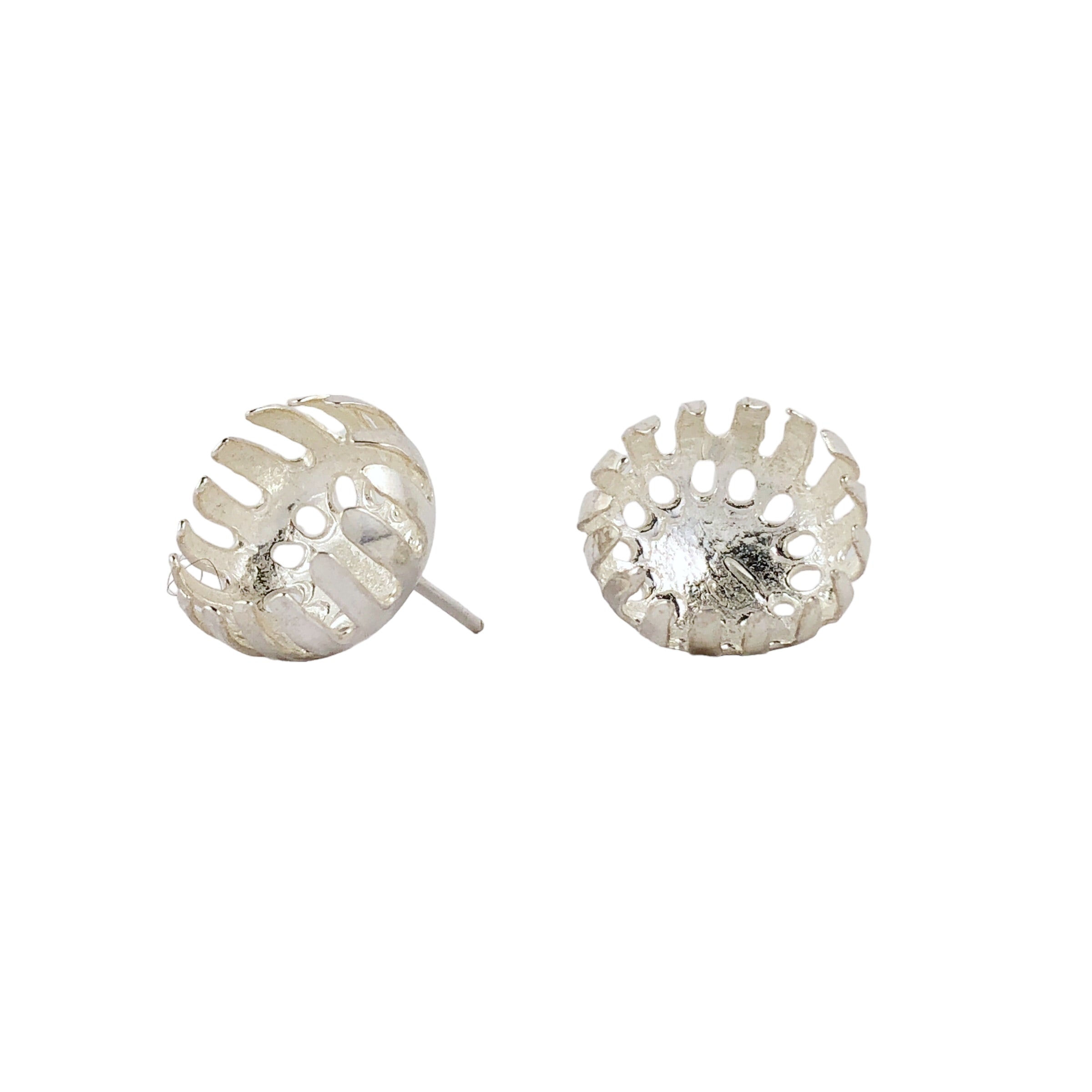 Floret Silver Studs - Anna Vlahos