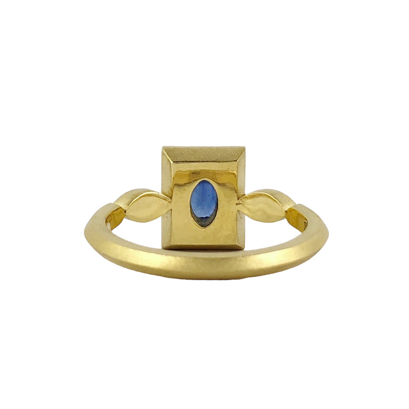Dais Sapphire 18ct Gold Ring - Erica Bello