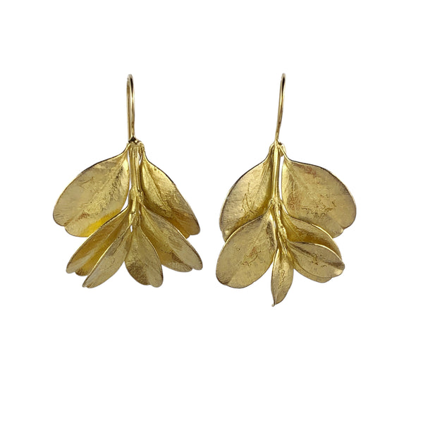 Box Bush Gold Plated Earrings - Anja Jagsch