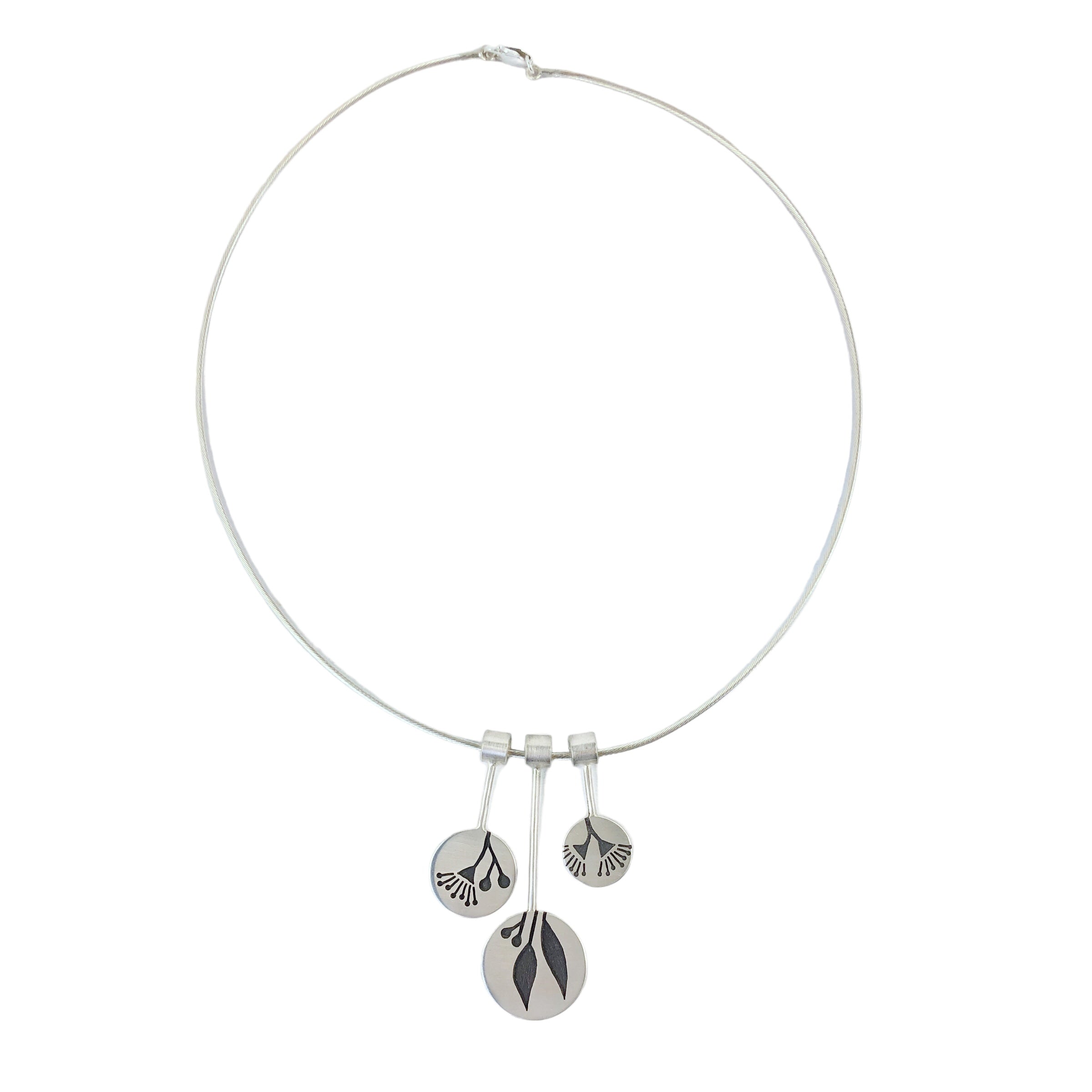 Eucalyptus Triptych Necklace - Emma Kidson