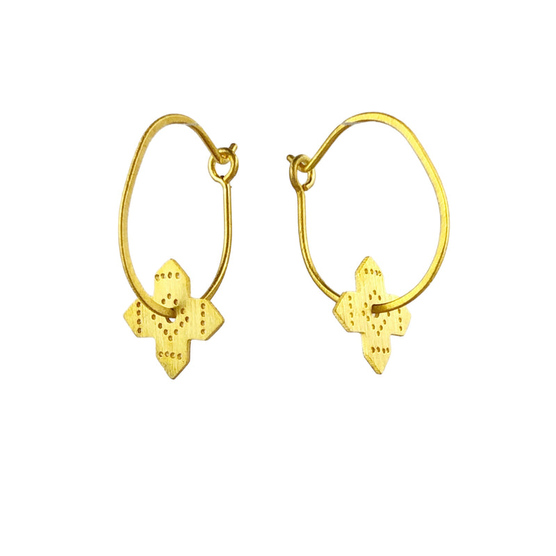 Joleen Earrings Gold - Joanna Cave