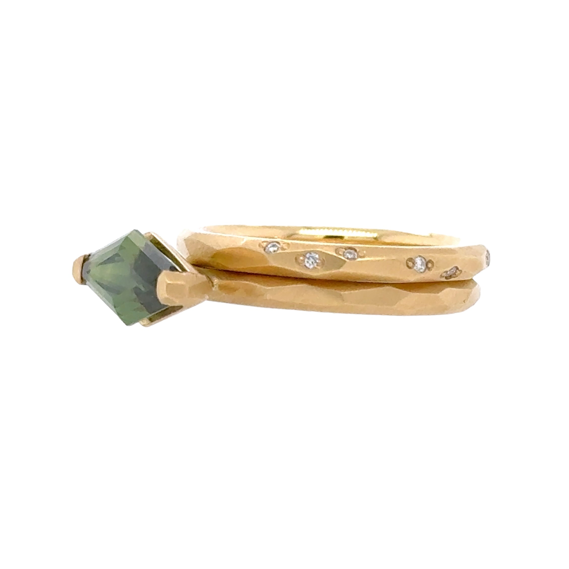 Streched Hexagonal Sapphire Ring - Krista McRae