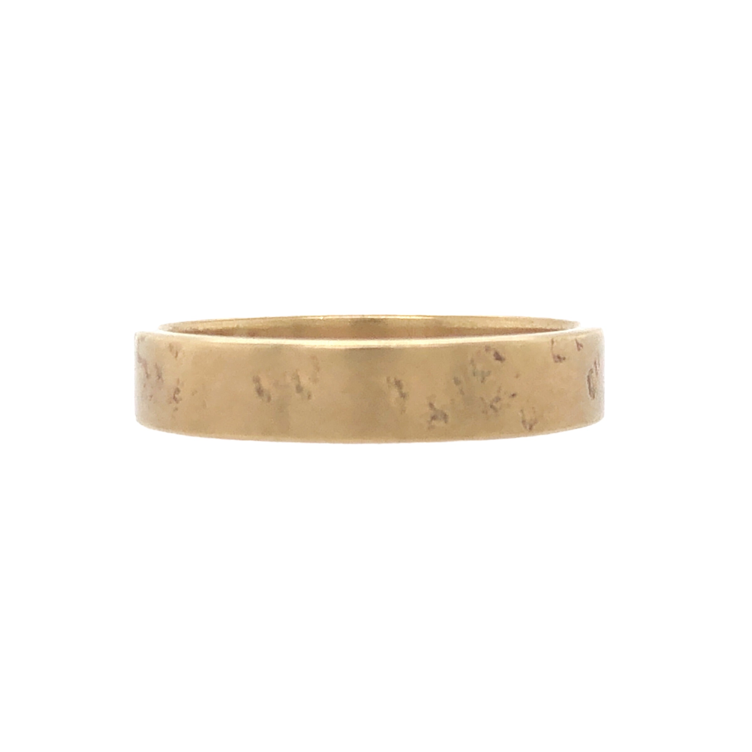 Distressed 9ct Yellow Gold Ring - Ash Hilton