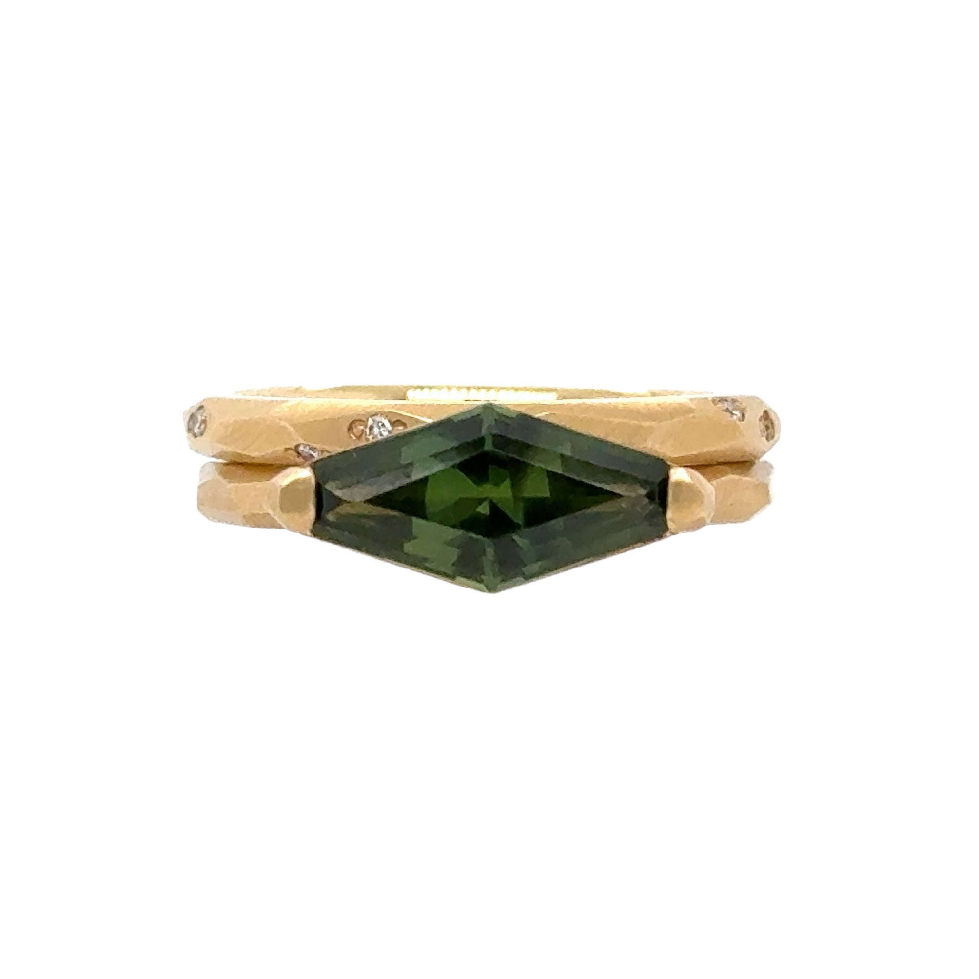 Streched Hexagonal Sapphire Ring - Krista McRae