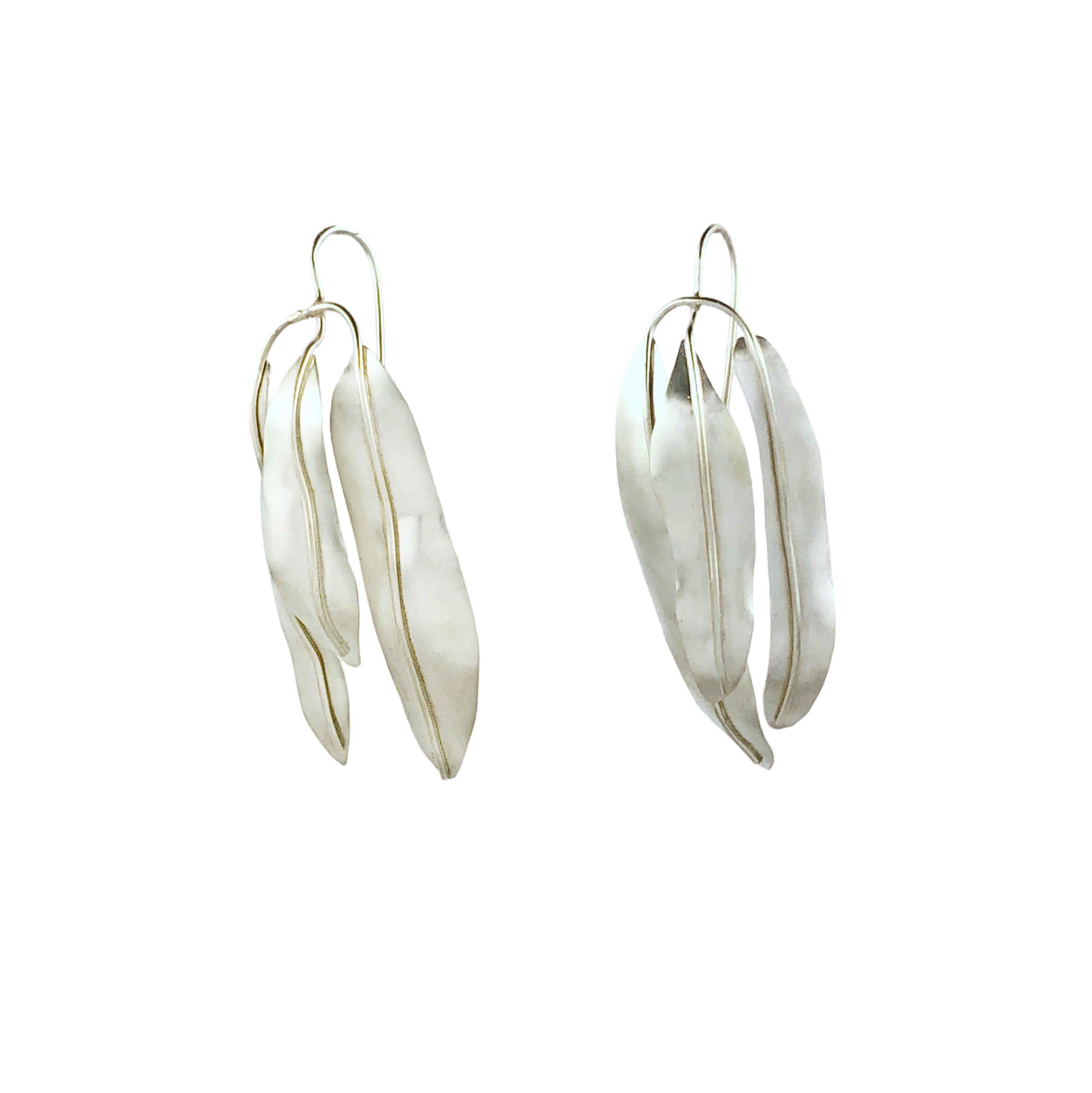 Triple Gum Leaf Earrings - Kaoru Rogers