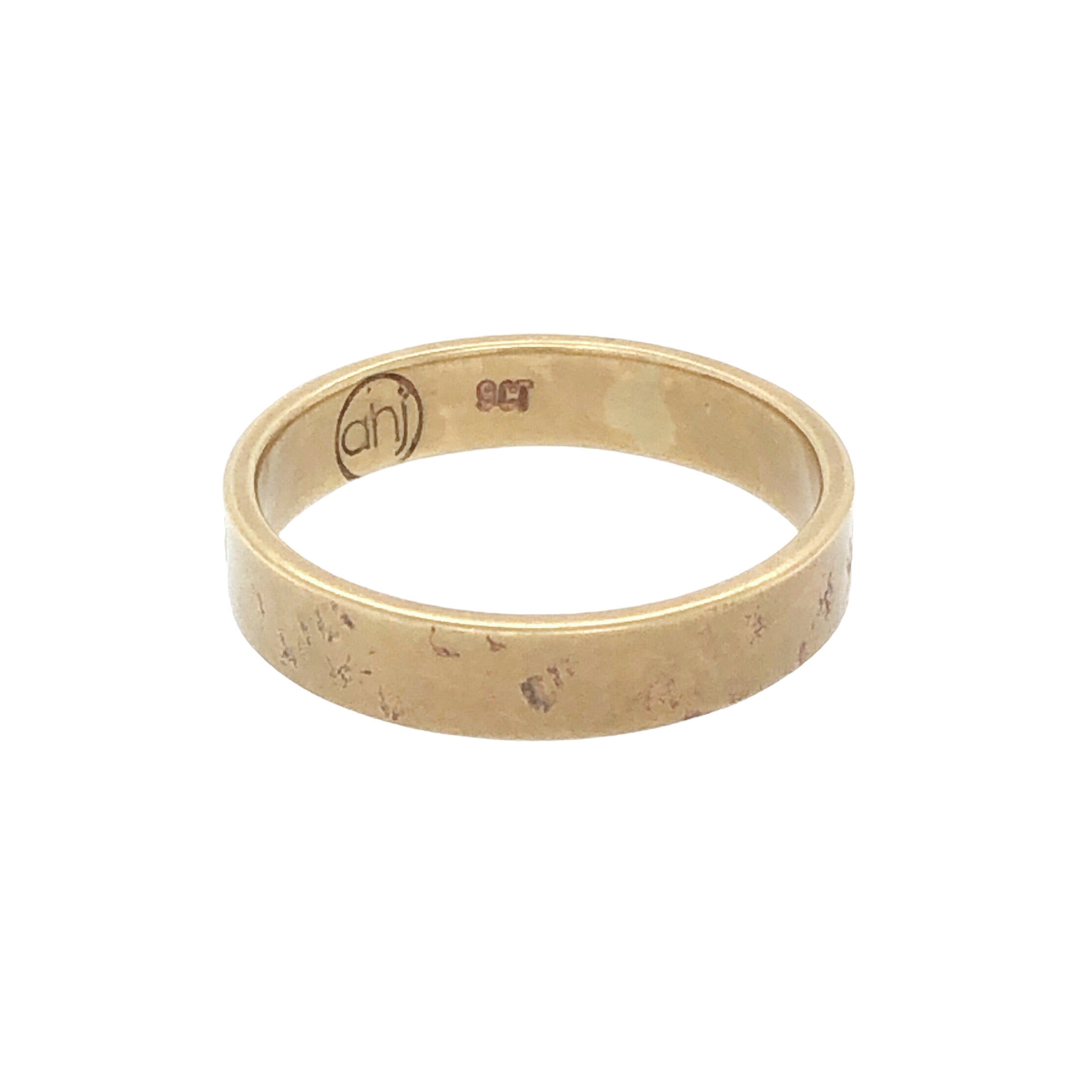 Distressed 9ct Yellow Gold Ring - Ash Hilton