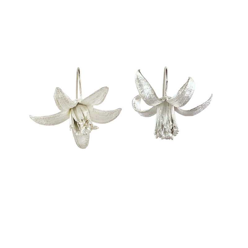 Citrus Flower Silver Earrings - Anja Jagsch