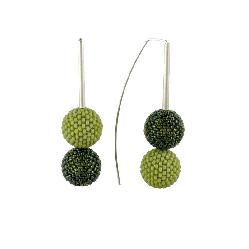 Double Bubble Beaded Earrings - Regina Krawets