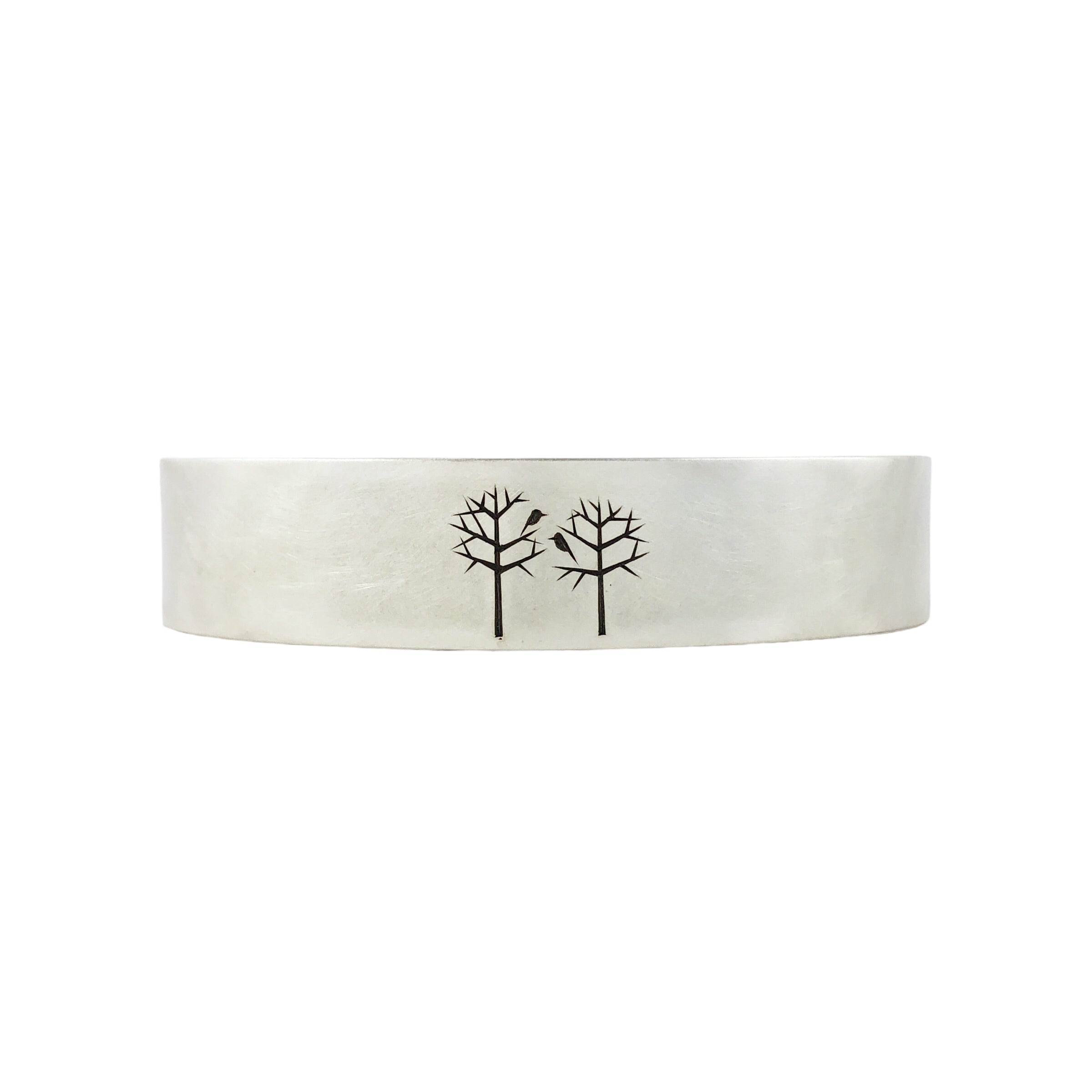 Etched Birds In Trees Cuff - Ash Hilton