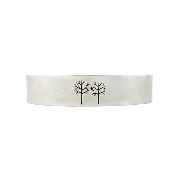 Etched Birds In Trees Cuff - Ash Hilton