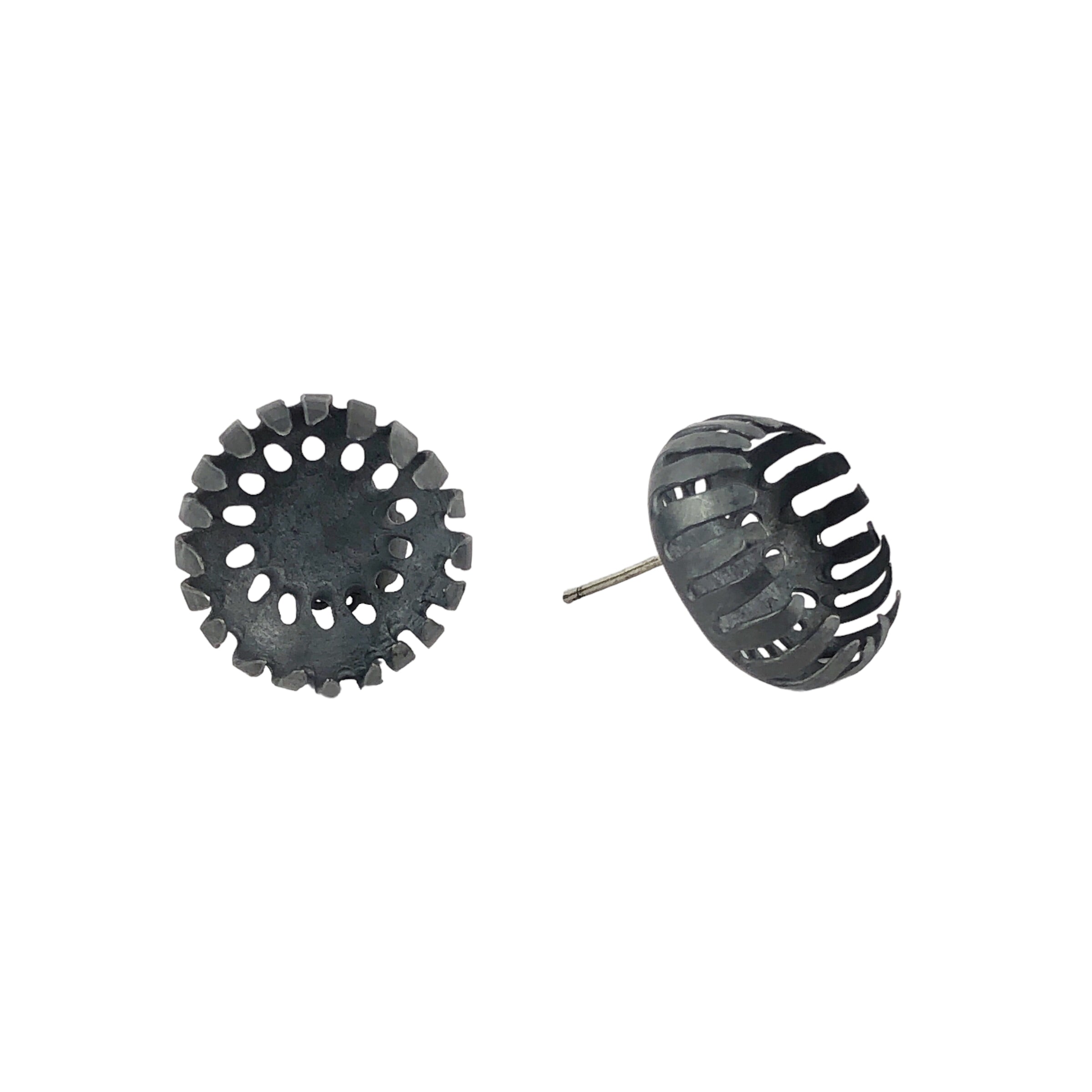 Floret Oxidised Studs - Anna Vlahos