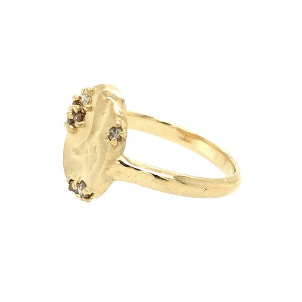 Mercury Ring with Diamonds  - Atelier Narce