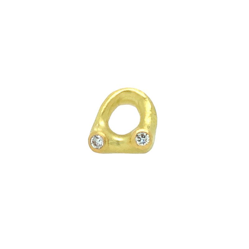 White Diamond Open Barnacle Stud  - Johnny Ninos