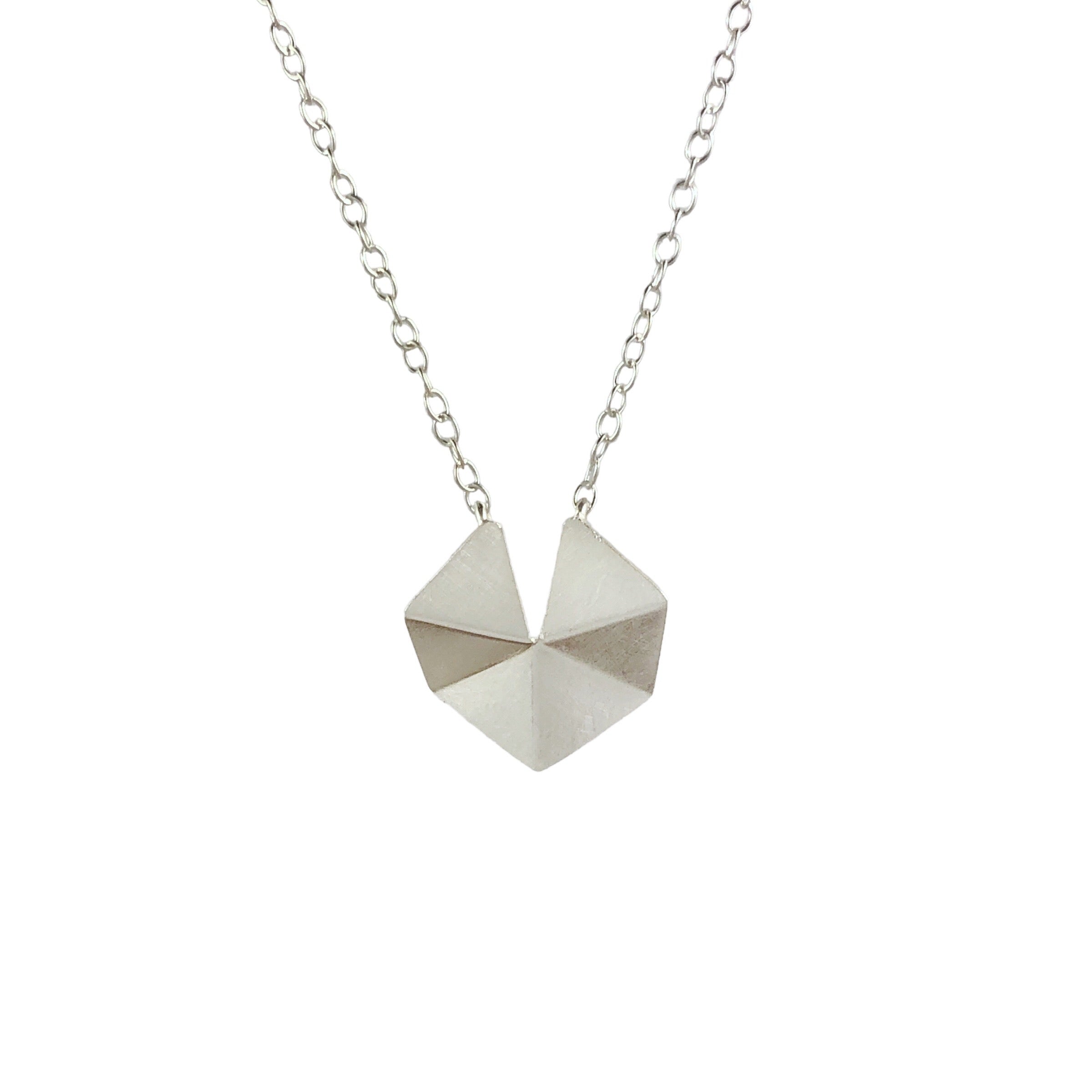 Silver Hexagon Necklace - Ananda Ungphakorn