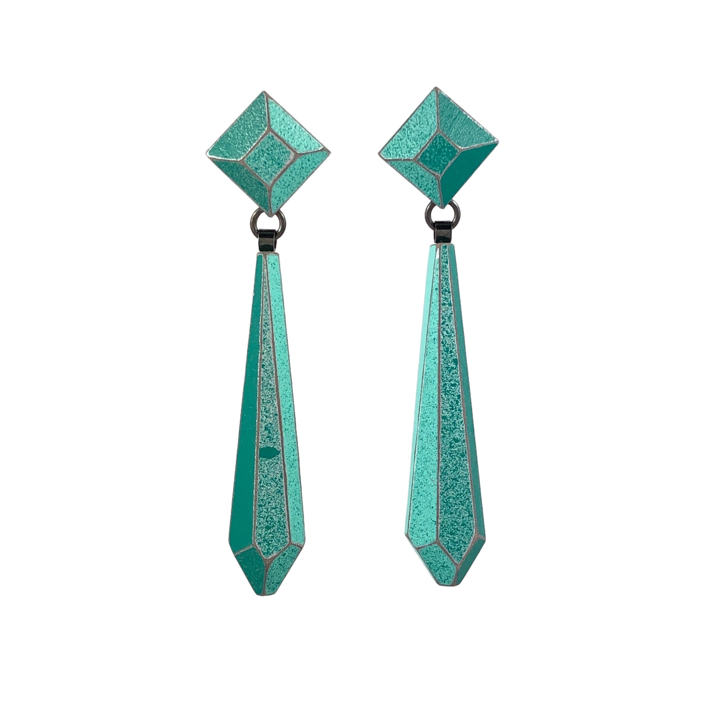 Wooden Gem Arrow Studs - Eva Burton
