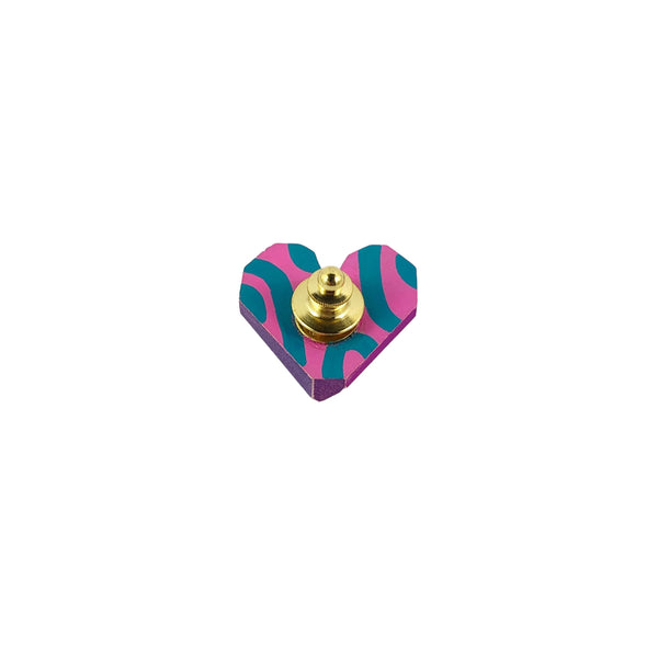 Faceted Heart Pin - Eva Burton