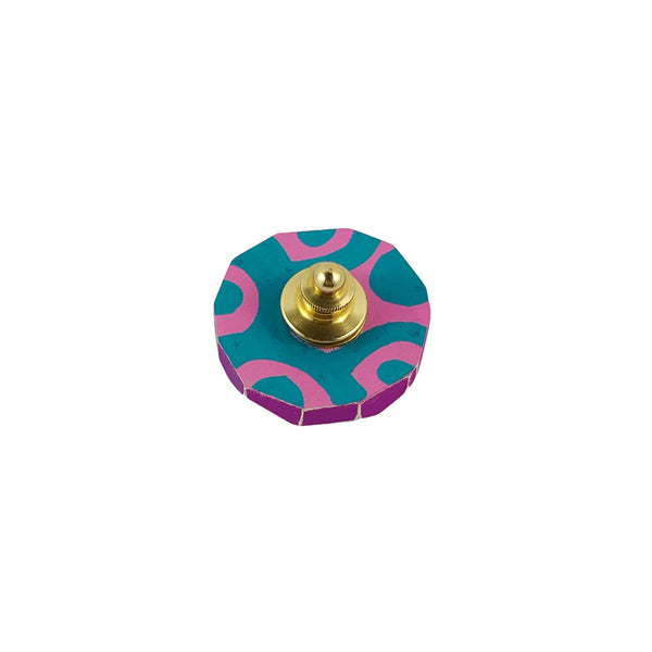 Faceted Moon Pin - Eva Burton