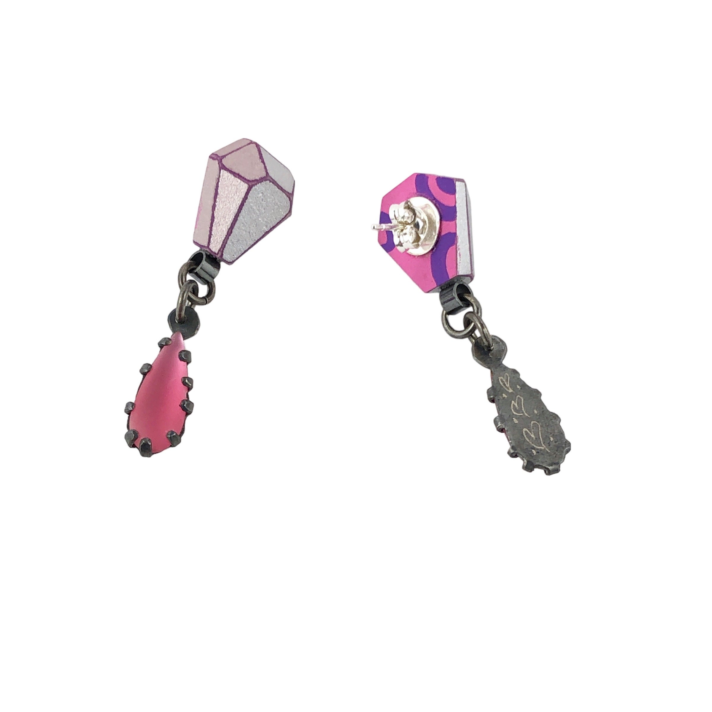 Diamond Cut Caireles Studs - Eva Burton